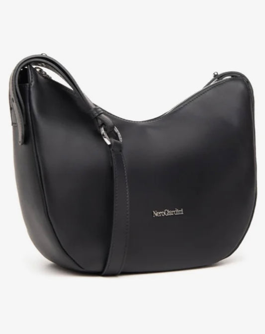 Nerogiardini black leather handbag