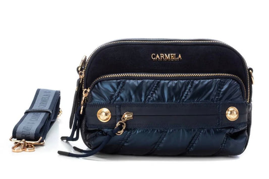 Carmela navy handbag