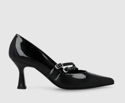 Lodi black leather shoes