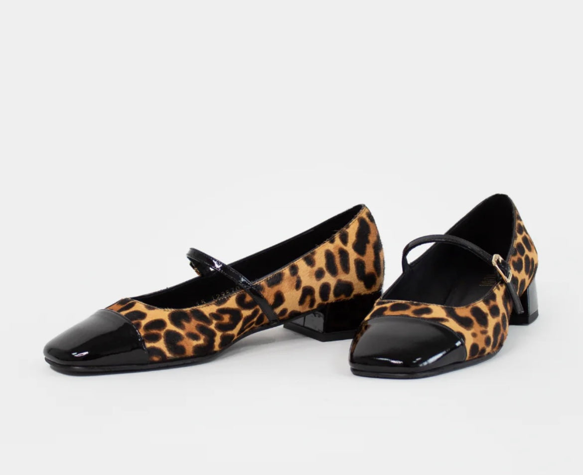 Lodi leopard print flat pumps