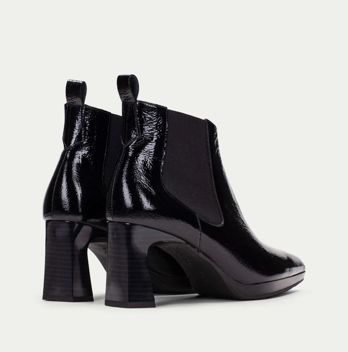 Hispanitas black  patent leather ankle boots