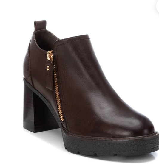 Carmela brown leather ankle boot