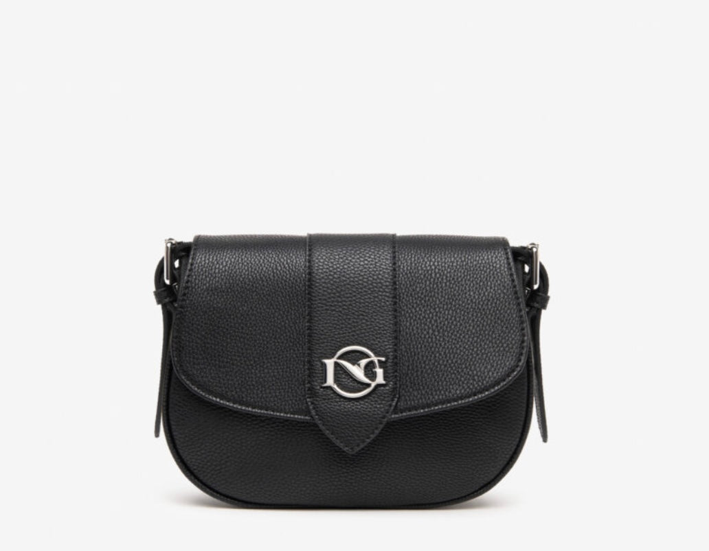 Nerogiardini black leather cross body handbag