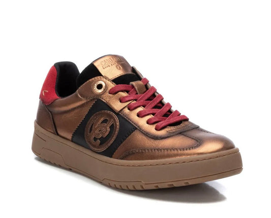 Carmela bronze leather sneakers