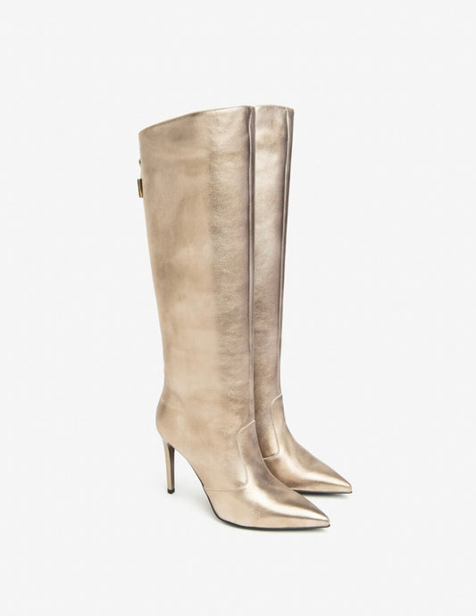 NeroGiardini premium gold leather boots