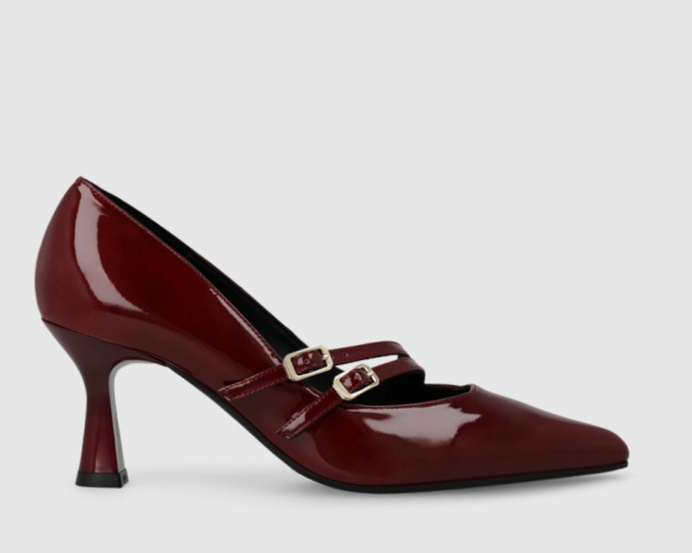 Lodi  burgundy leather shoes