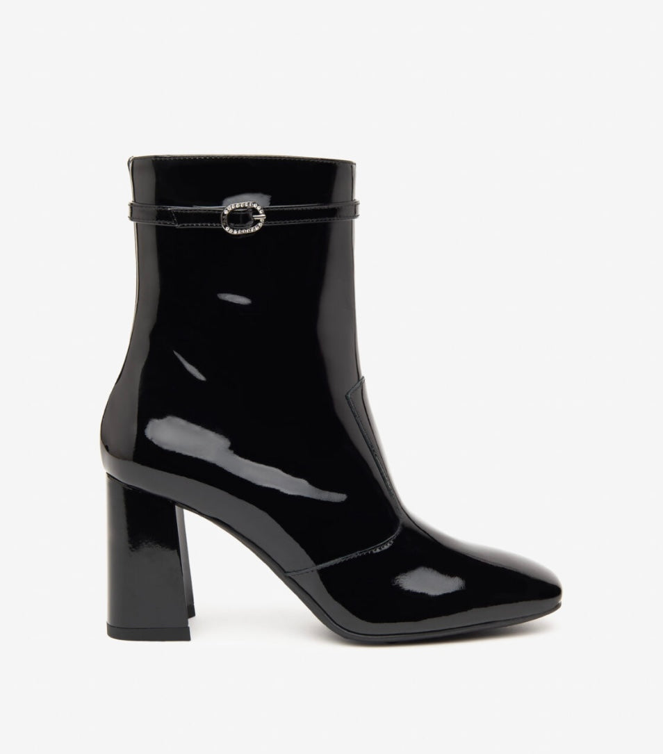 NeroGiardini black patent ankle boot