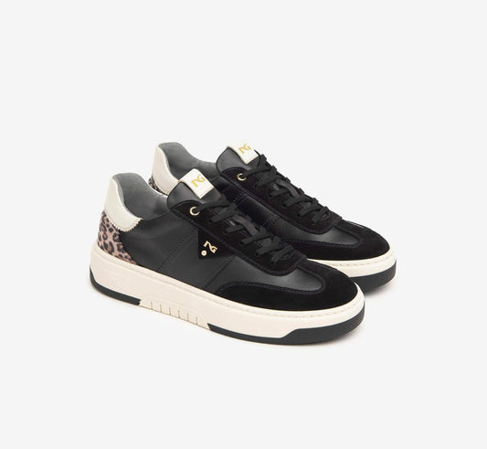 Nerogiardini black leather sneakers