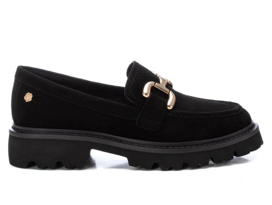 Carmela black moccasins