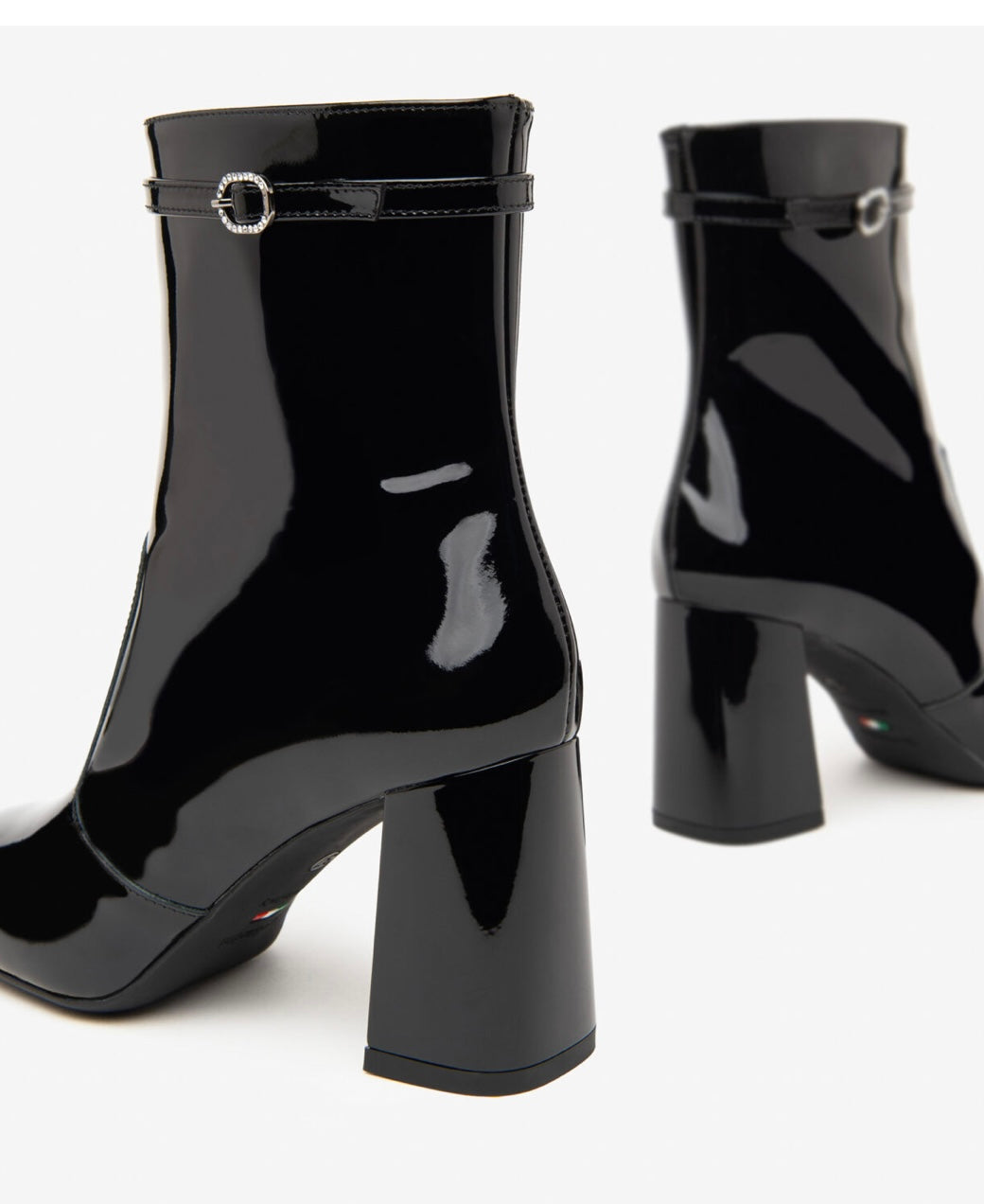 NeroGiardini black patent ankle boot