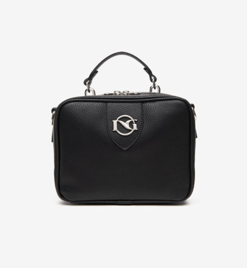 Nerogiardini black leather cross body handbag