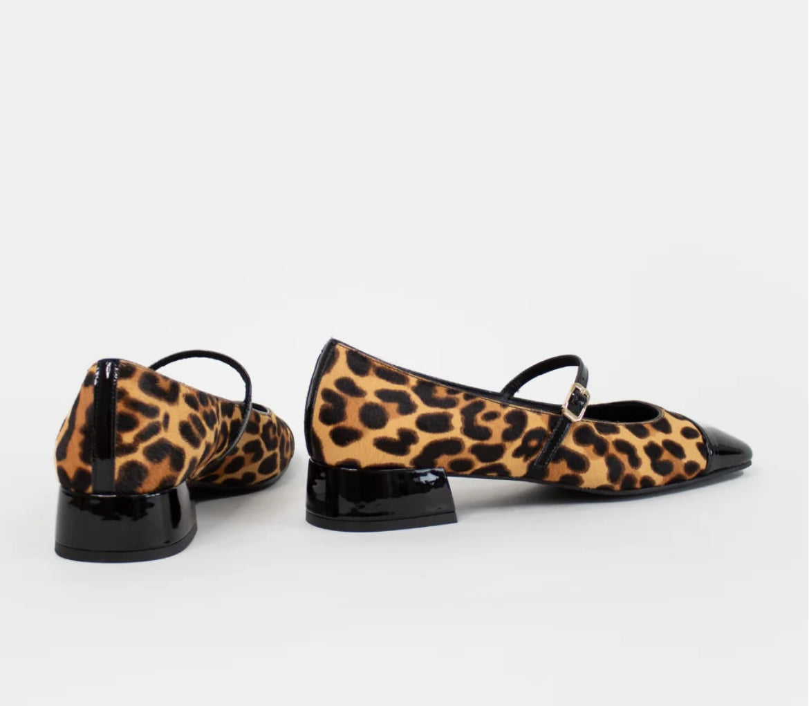 Lodi leopard print flat pumps