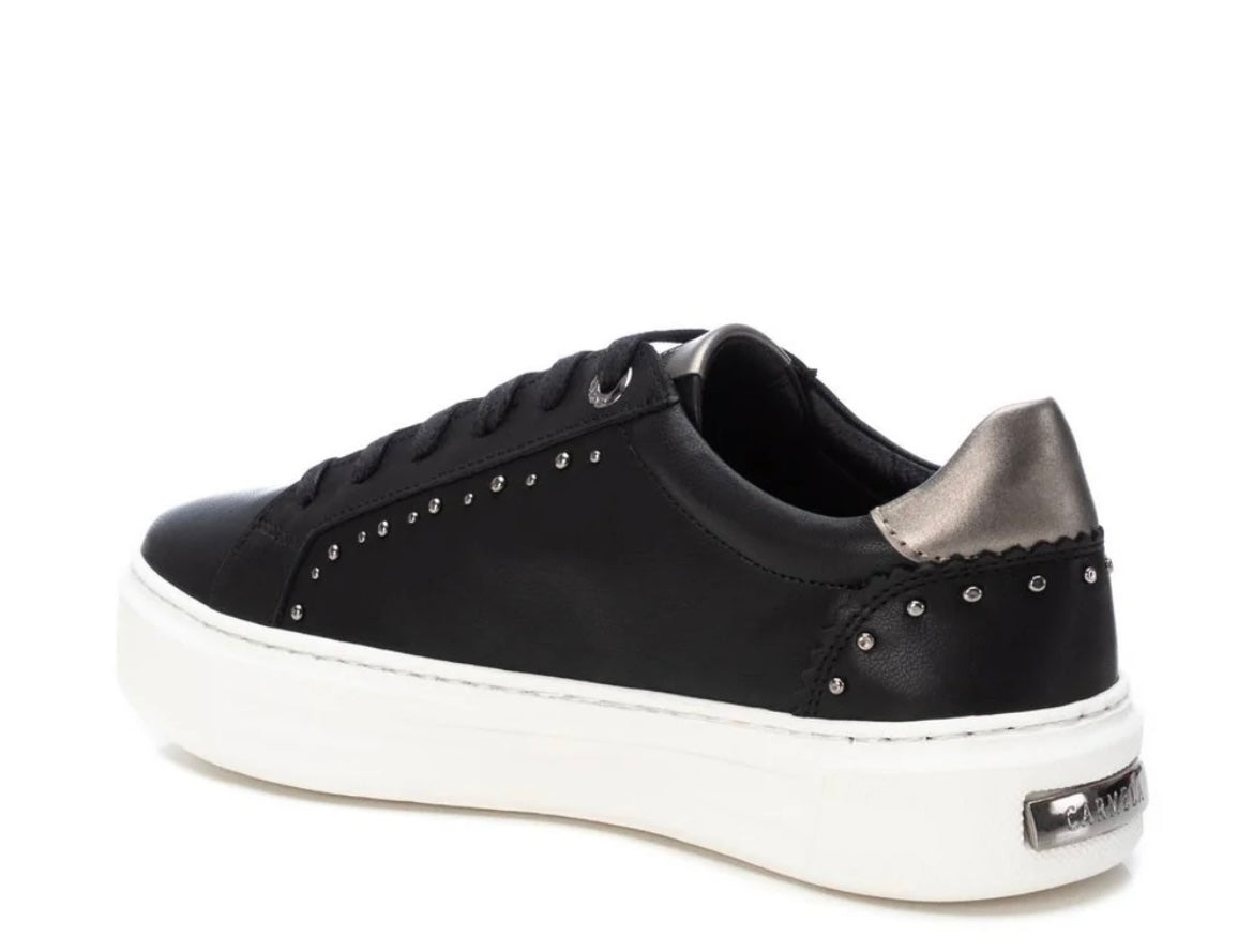 Carmela black leather sneaker