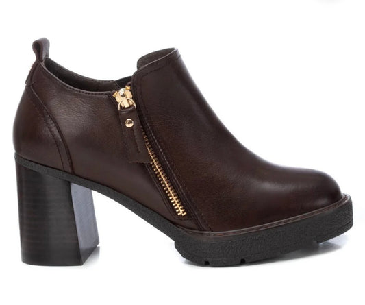 Carmela brown leather ankle boot