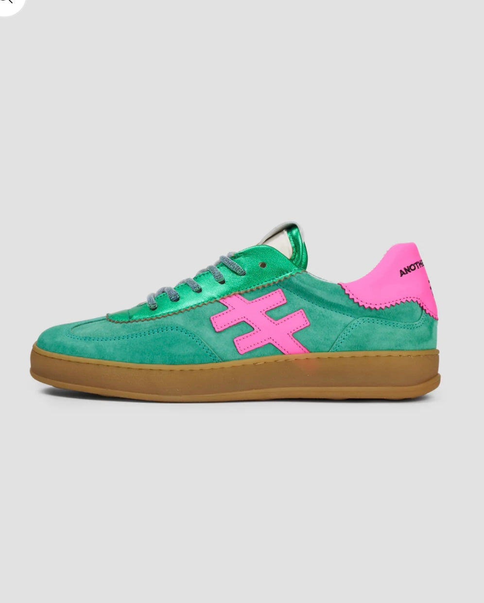 ANOTHER TREND green and pink sneakers