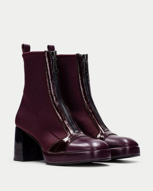 Hispanitas burgundy  ankle boots