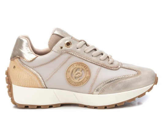 Carmela gold leather sneakers