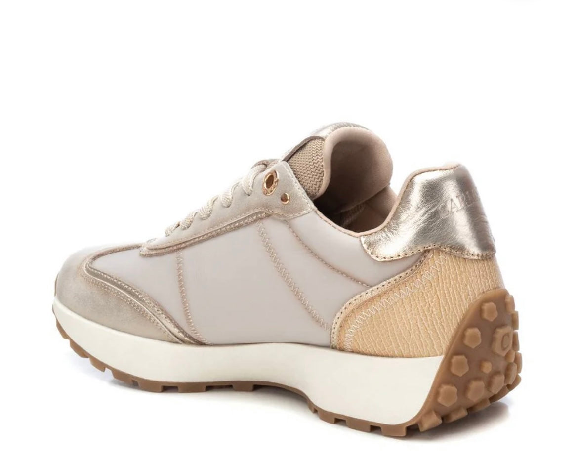 Carmela gold leather sneakers