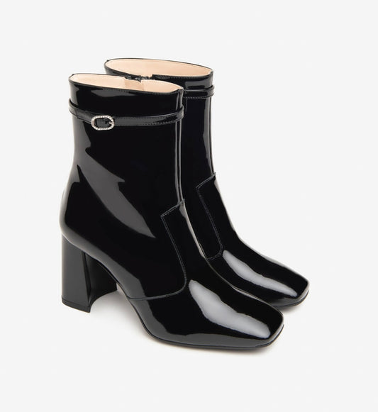 NeroGiardini black patent ankle boot